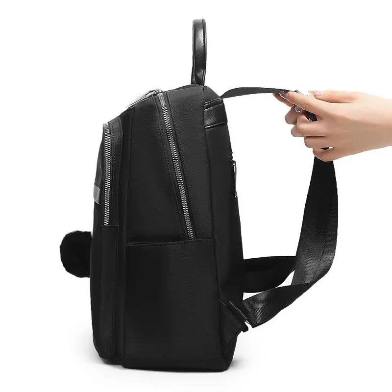 جديد كلاسيكي بلون رائعة براعة حقائب الظهر السيدات موضة بلون النسيج الوجه حقيبة كتف بسيطة الحقائب المدرسية #3