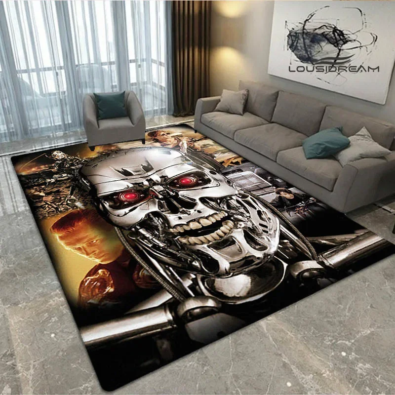 3D Schwarzenegger Terminator printed carpet living room bedroom beautiful non-slip carpet photography props birthday gift