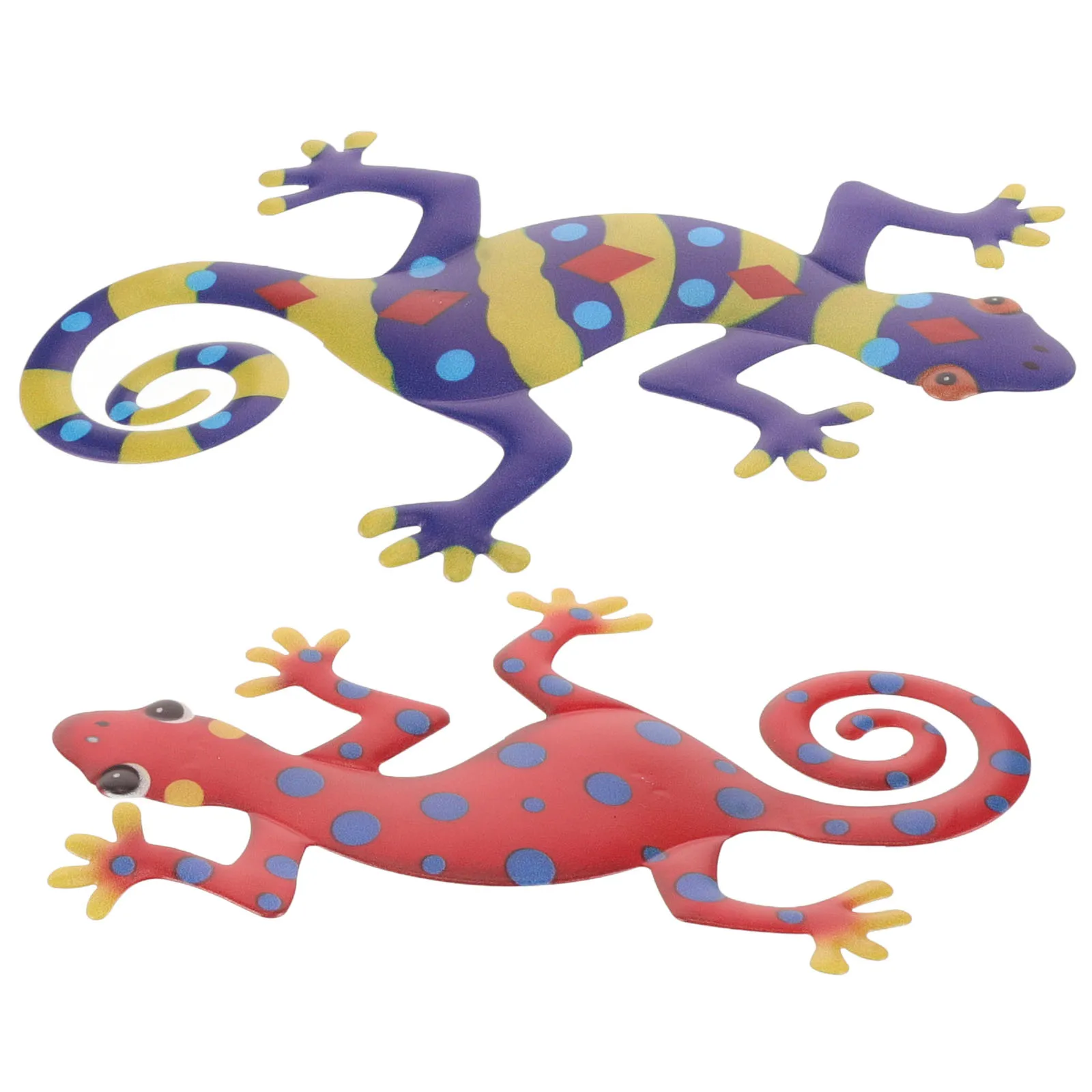 

2pcs Gecko Wall Sculpture Decor Lizard Ornament for Doors Vintage Wall Art Craft Home Miniature Gecko Ornaments Models