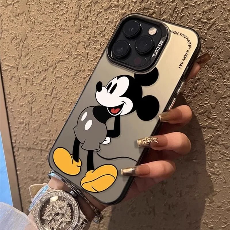 Disneys Mickeys Minnies Mouses Cute Phone Case For iPhone 16 15 14 13 12 11 Pro Max 7 8Plus XR XS MAX Mini Y2K Anti Fall Cover