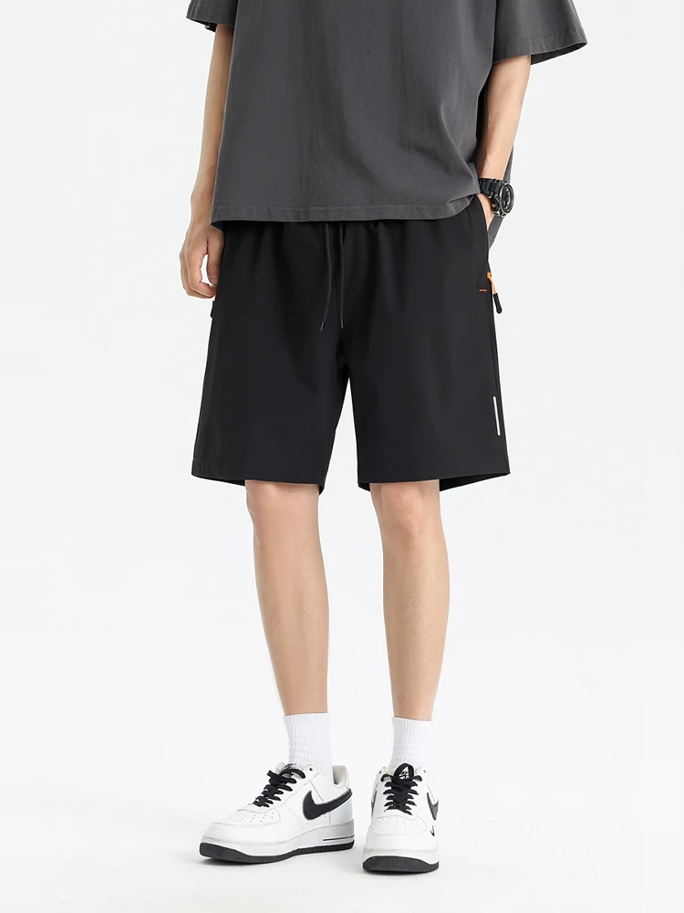 

Ледяной шелк, свободный крой, мужские тонкие повседневные баскетбольные брюки для бега, Qui Dry, легкие летние, Новое поступление, полиэфирное волокно