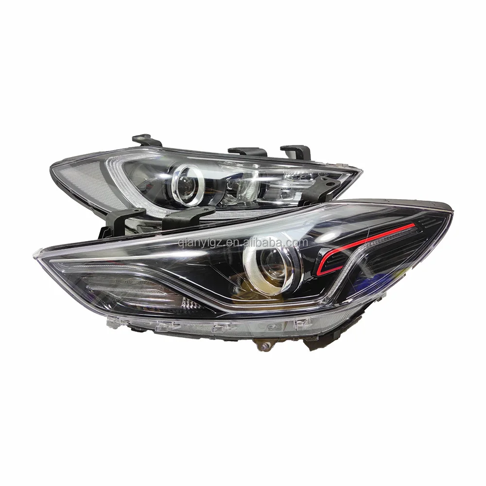 

Original lighthouse high-definition projector Hot selling car LED headlights For Hyundai Elantra halogen headlights