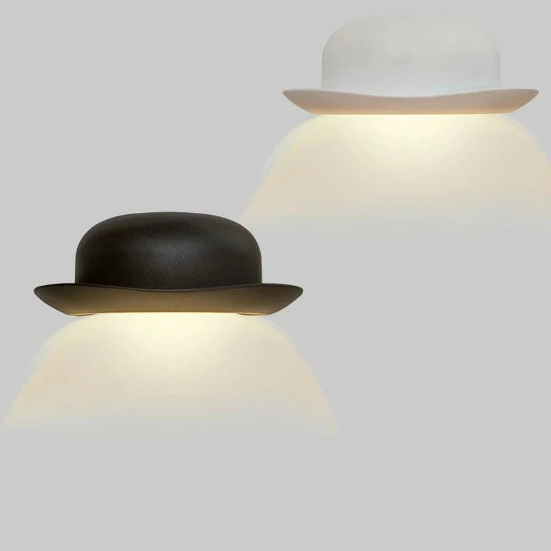 LED Outdoor Waterproof Wall Lamp Straw Hat Wall Lights Creative Simple Indoor Corridor Hotel Decoration Home Wall Lamp