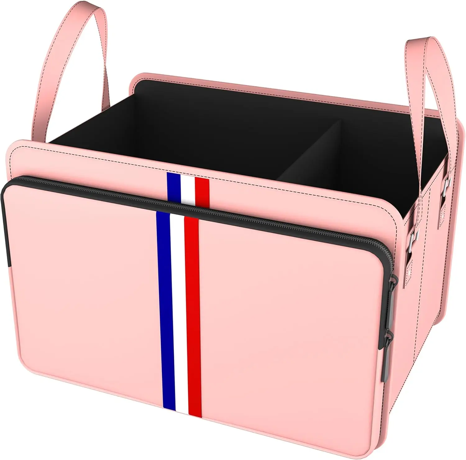 

Waterproof, foldable, three-compartment car storage bag; foldable for storing car parts, tools, and miscellaneous items