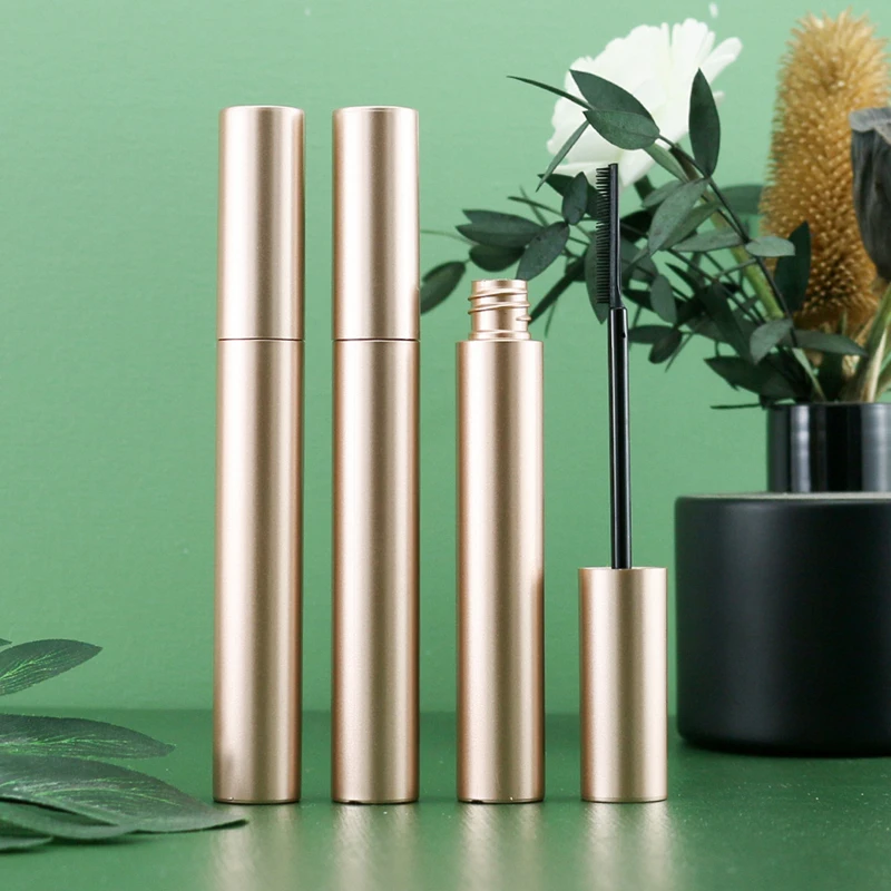 100 個 10 ミリリットルまつげチューブマスカラクリームバイアル/容器空ボトルローズゴールドマスカラサンプル包装チューブ