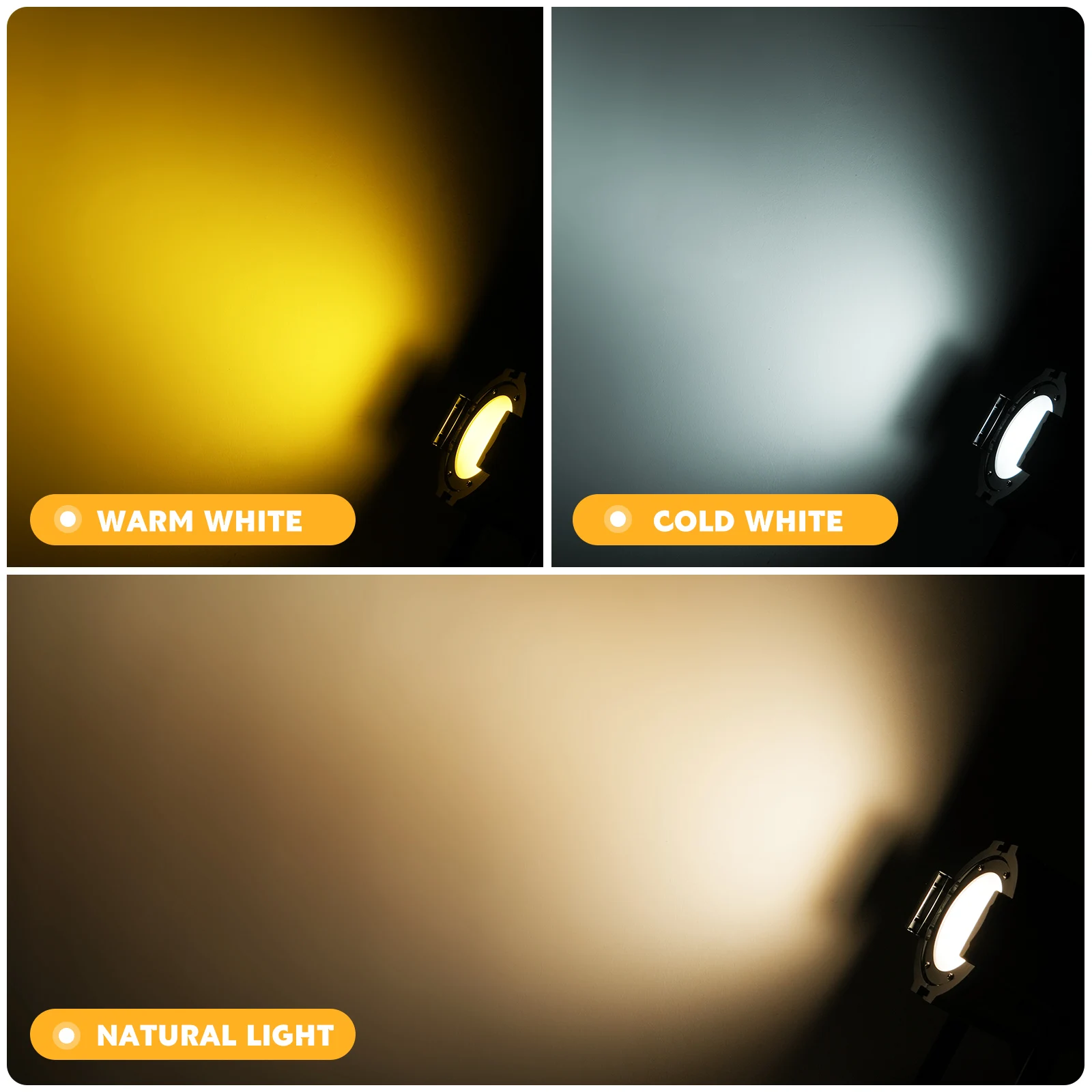 Yiflamefly 4Pcs 80W Par Light Stage Effect COB LED Show Light DMX512 Voice Control for Wedding Performation Theater Party DJ