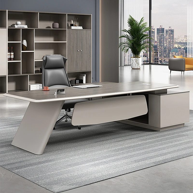 Modern Study Office Desk Drawers Computer Desktops Work Executive Office Desk Studio Mesa Para Compuatador Luxury Furniture