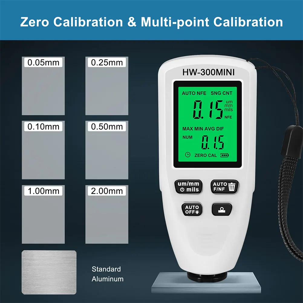 

Digital Gauge Coating Thickness Meter For Automotive Car Paint Auto Coating Tester Portable Surface Measurement