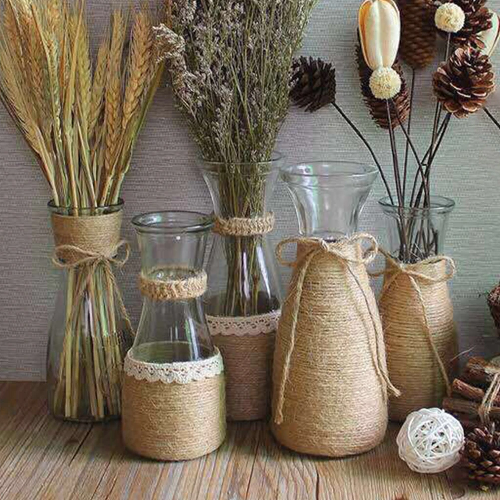 

1 Roll Natural Jute Twine Heavy Duty Garden String For Crafts Diy Hemp Cord Decoration Rope Customizable Length Lightweight