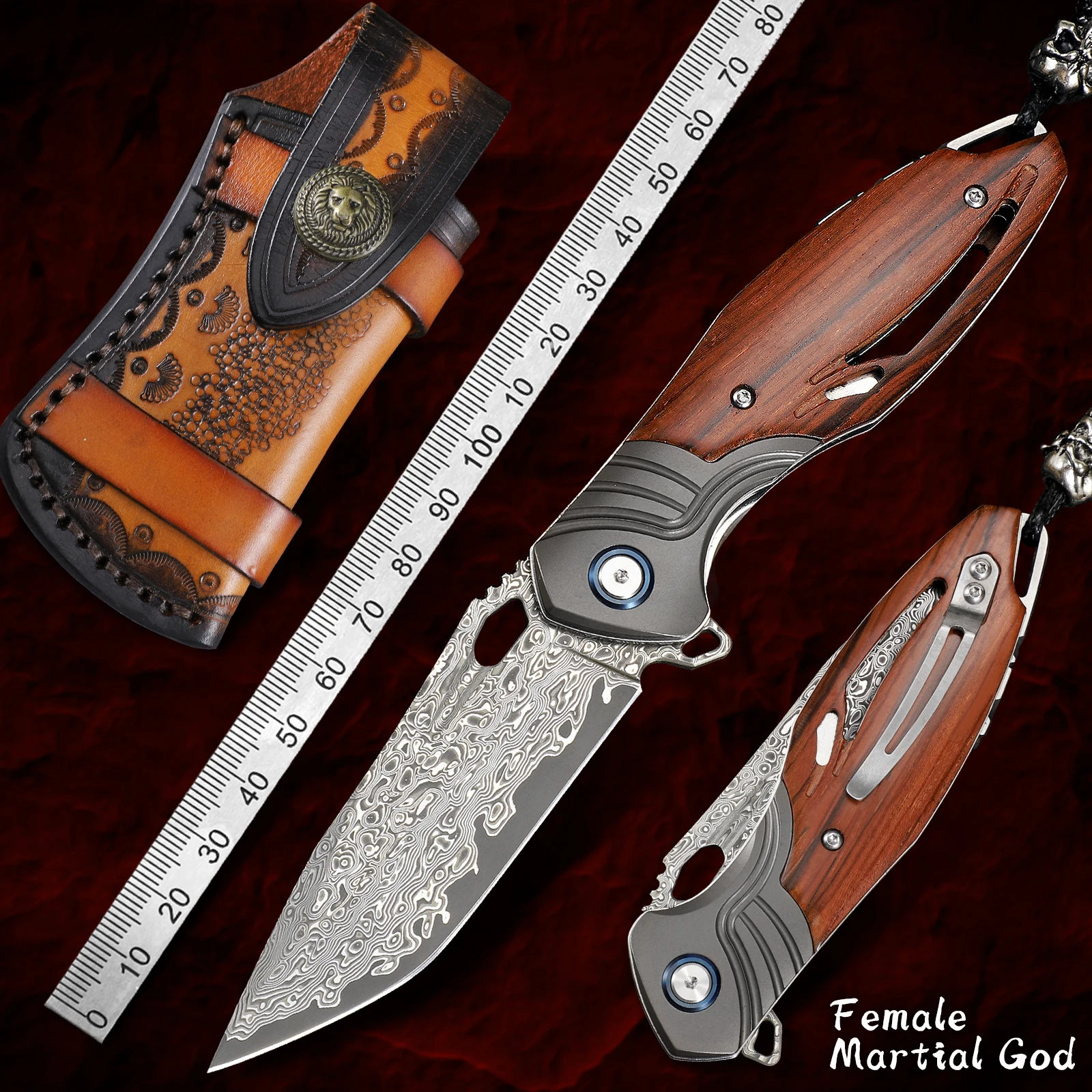

VG10 Damascus Steel Pocket folding knife EDC Tactical Knife Outdoor Camping Hunting Survival Tactical Knife Fishing utility