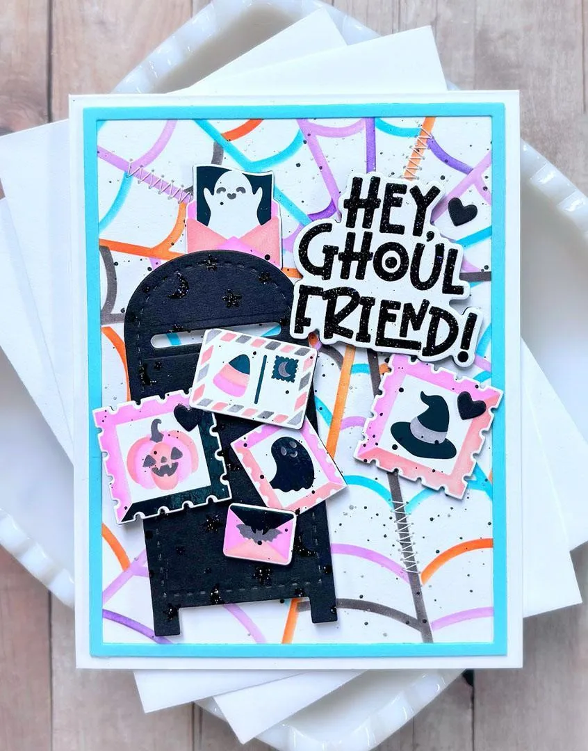 Taylored August 2026 New Ghost Hugs up Clear Stamp Combo Metal Cutting DiesStencils for DIY Scrapbook Greet Cards Handmade Gift