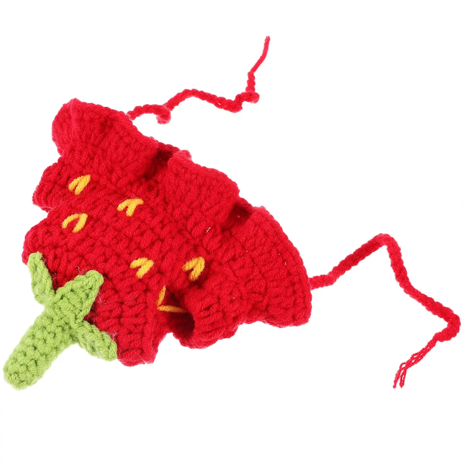 

Strawberry Pet Hat S Size Lightweight Breathable Adjustable Band Cat Dog Costume Birthday Party Carnival Headwear