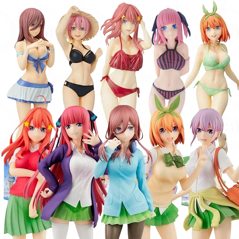 

20cm The Quintessential Quintuplets Figure Anime Nakano Miku Action Figure Nakano Ichika Nino Yotsuba Itsuki Figurine Model Doll