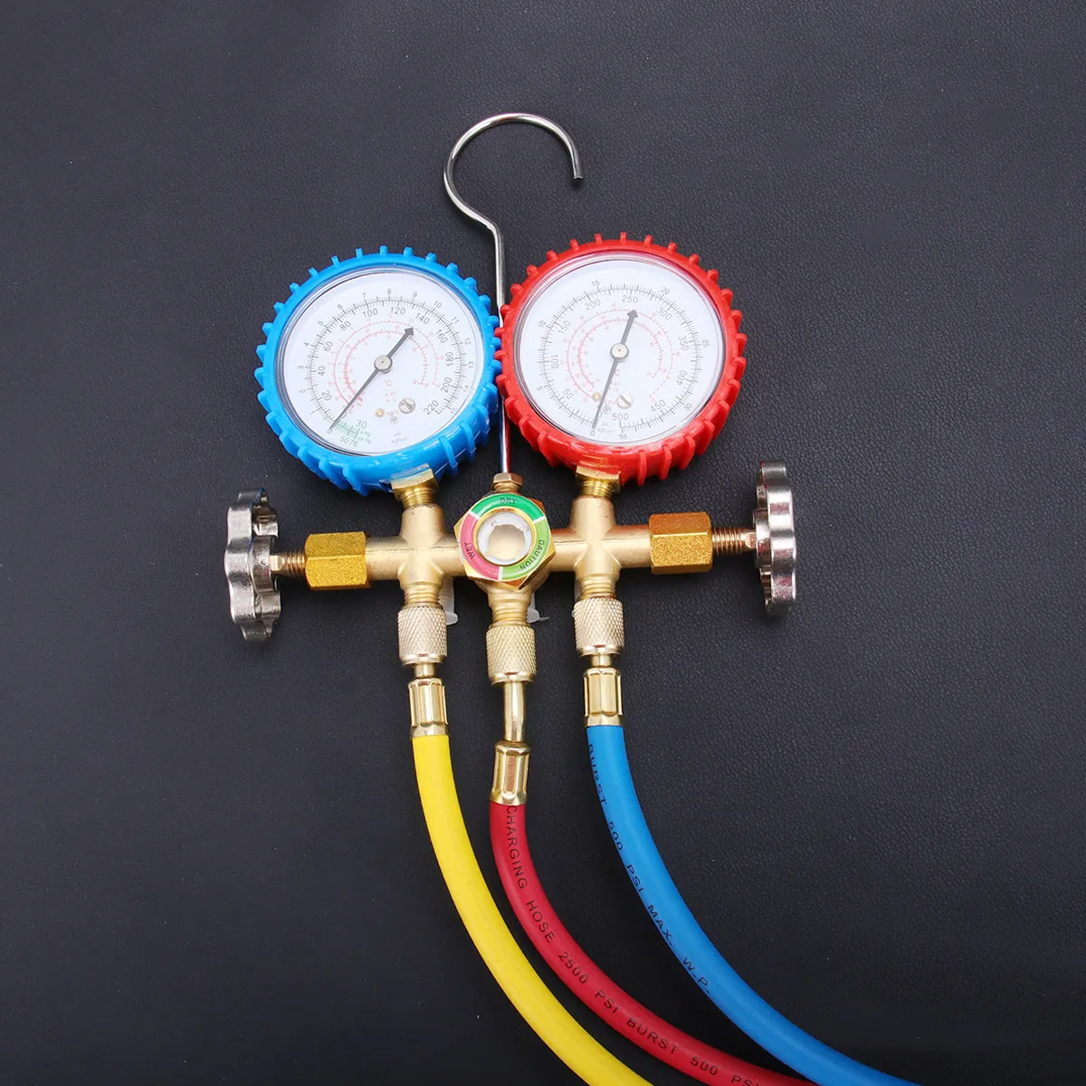 

Charging Hose 35.4inch Burst Max Manifold Gauge Set for Ac Refrigerant Service Diagnostic Evacuation Testing High Rate