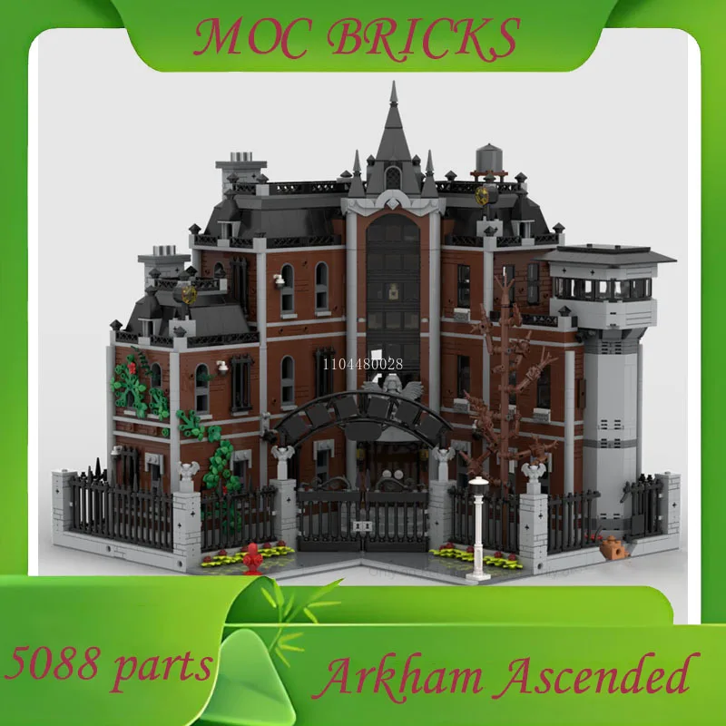

Настроить 5088 деталей MOC Arkham Ascended House Модель строительного блока Модель Street View DIY Модель Строительные блоки Подарки на день рождения