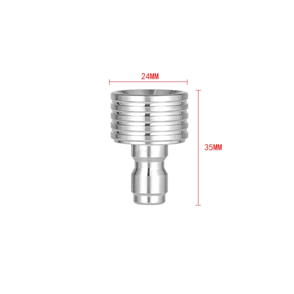 High Pressure Washer Car Wash Gun 1/4 Quick Insert Household Shower Nozzle Low Pressure Car Wash Stainless Steel Nozzle