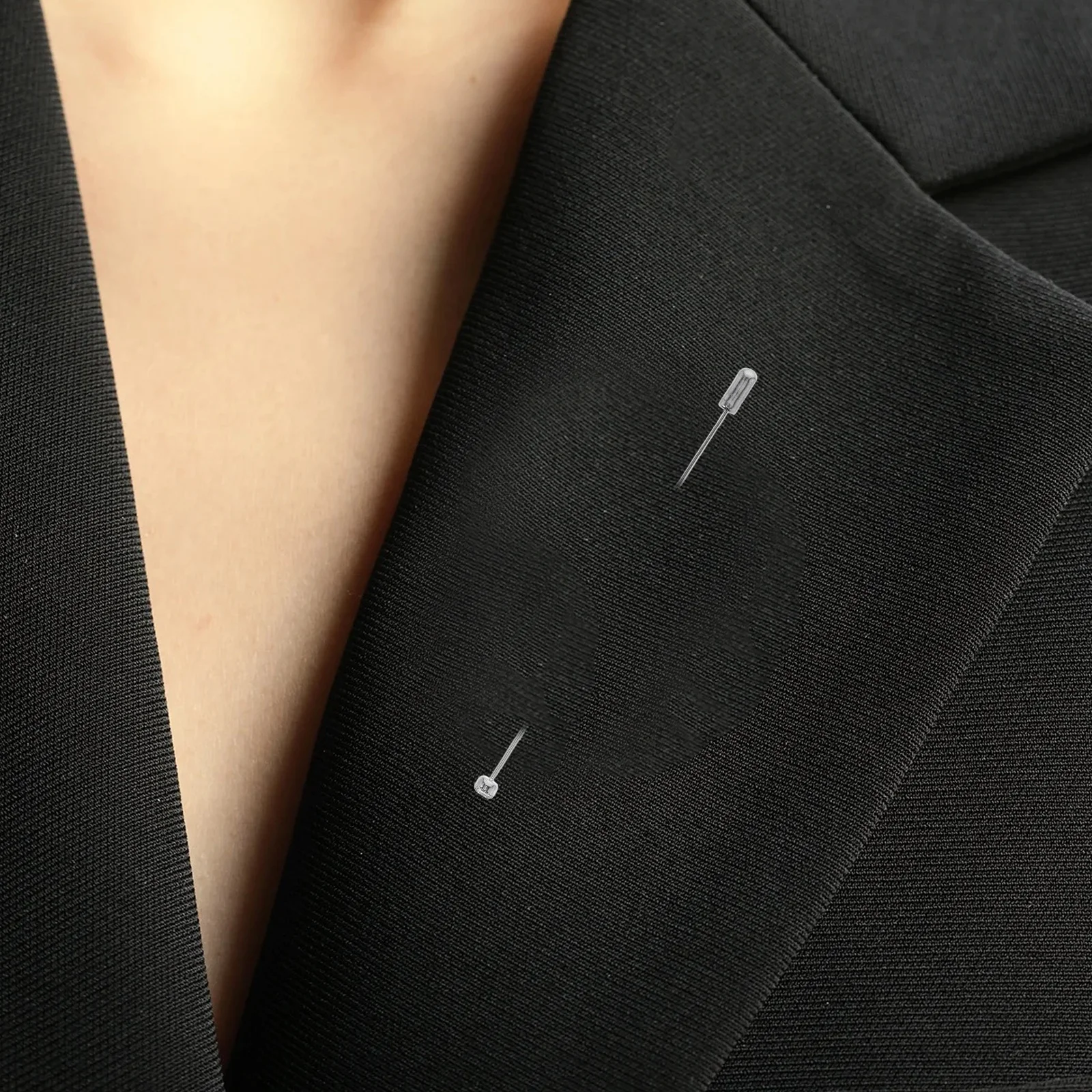 

20Pcs Elegant Metal Brooch Pins Dazzling Rhinestone Design Long Eye Stopper Pin for Suit Tie Scarf Hat Craft Accessory Wardrobe