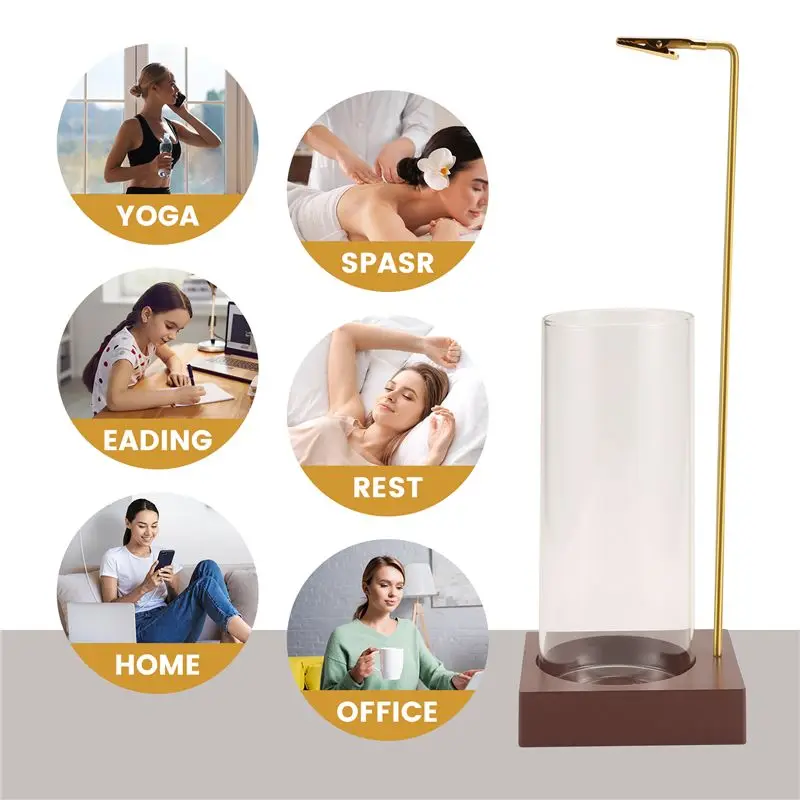 J1UL1N Incense Holder For Sticks,10Inch Anti Ash Flying Incense Holder With Removable Ash Catcher, Upside Down Incense Burner