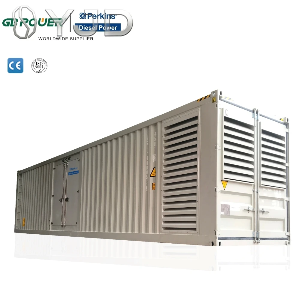 GBPOWER Containerized Genset 1710kw Super Silent Diesel Generator with for 4012-46TAG3A Engine 50/60Hz ATS