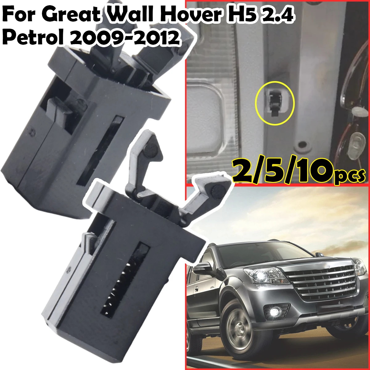 Trash Can Plastic Lock Self-Locking Switch Replacement Catch Touch Lid Latch Repair For Great Wall Hover H5 2.4 Petrol 2009-2012