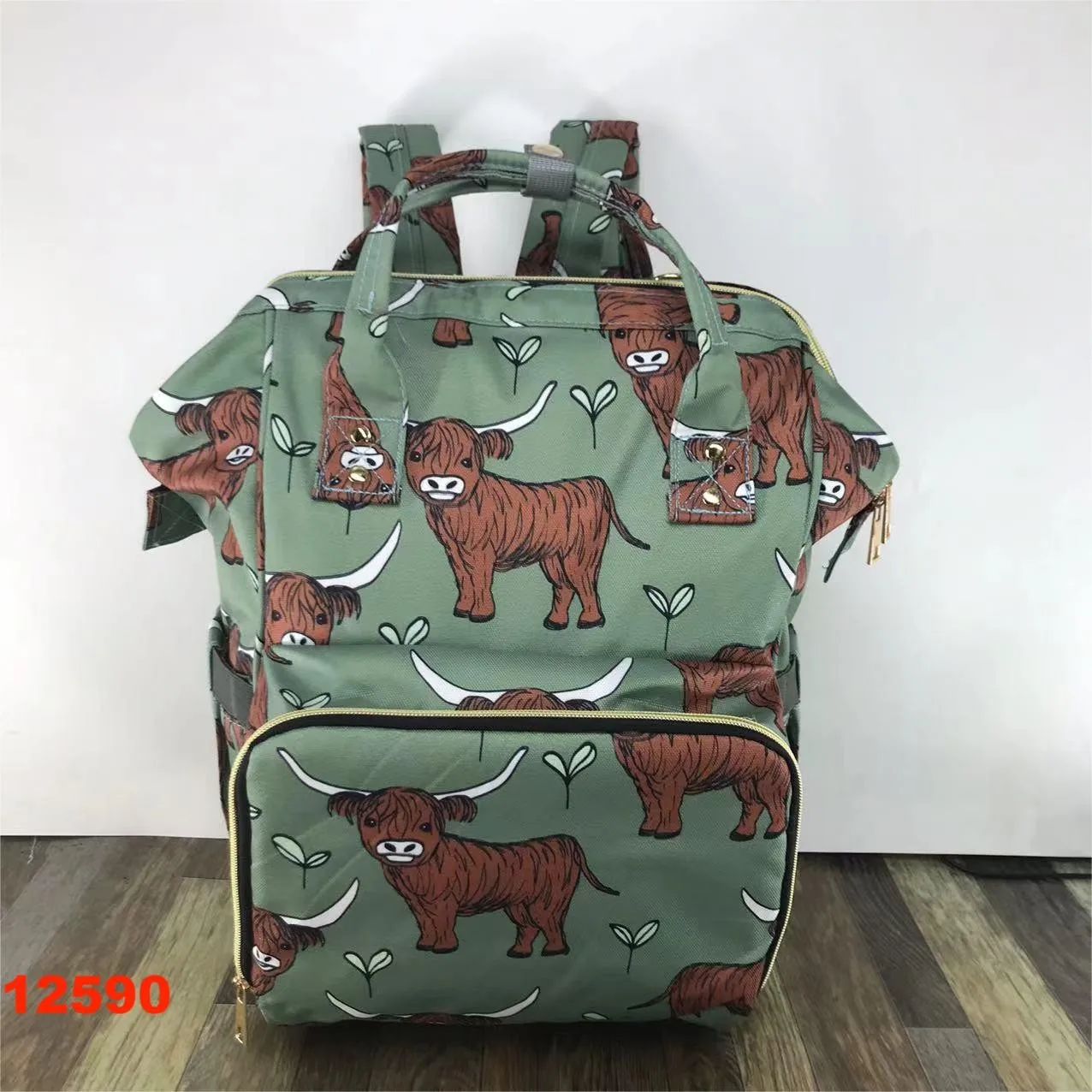 

Infant Kids Diaper Bag Kids Shoulders' Backpack Children Casual Farm Animals Bags With Zippers Kids Boutique Bags