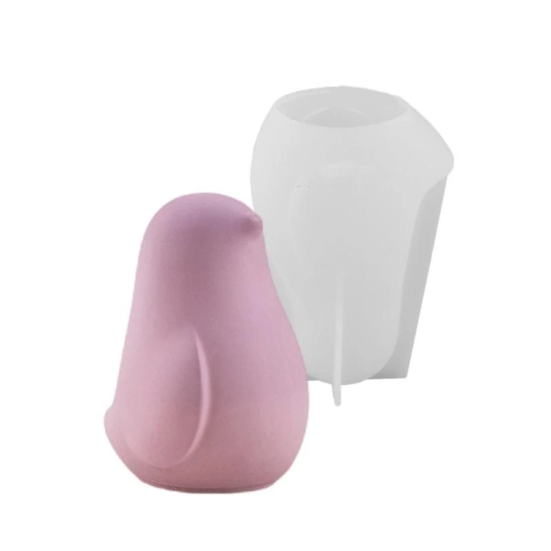 الإبداعية الطيور تمثال قالب من السيليكون الراتنج الاسمنت الجص شمعة صنع القالب #2