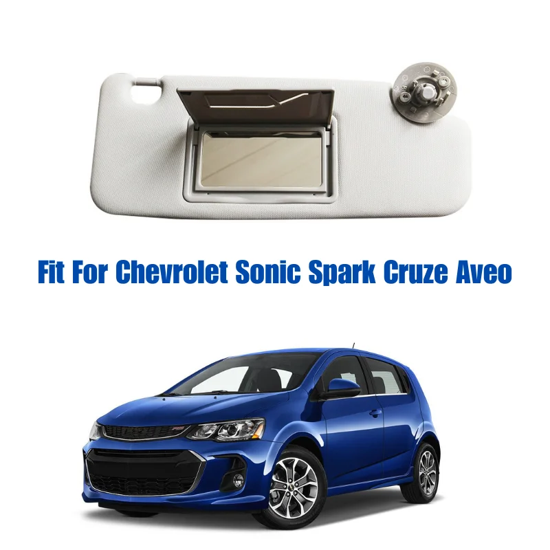 

Car Sun Visor With Makeup Mirror For Chevrolet Sonic 2012-2020 Spark 2013-2022 Aveo 2011-2015 Cruze 2009-2014 Daewoo Matiz