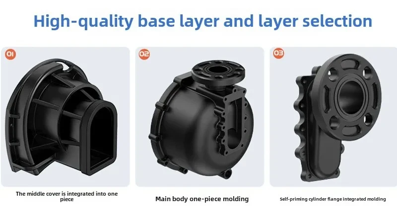 Corrosion-resistant horizontal self-priming pump Self-priming horizontal chemical pump