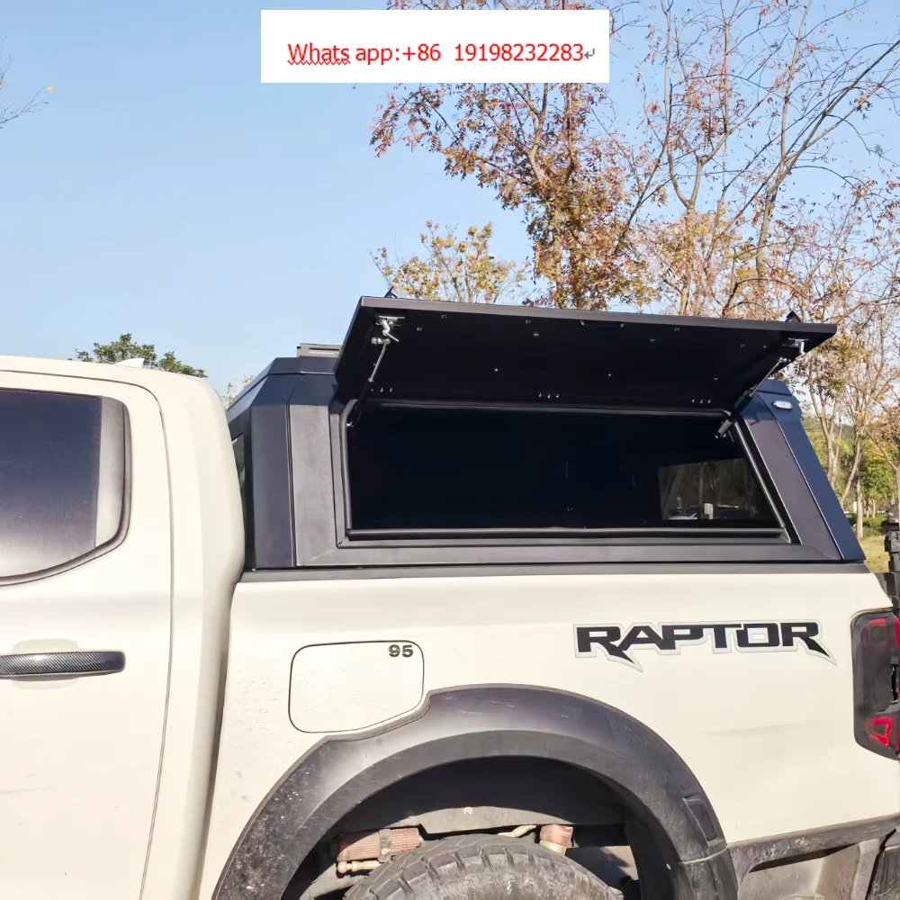 

Alloy Steel Pickup Hardtop Topper Camper Truck Canopy with Rack for For BYD Shark 6 Range F150 Tacoma NP300