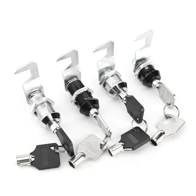 2pcs Secure Tool Box Locking Mechanism Steel Cabinet Security with Hook Cams Keyed Alike Locks Multipurpose Lock set