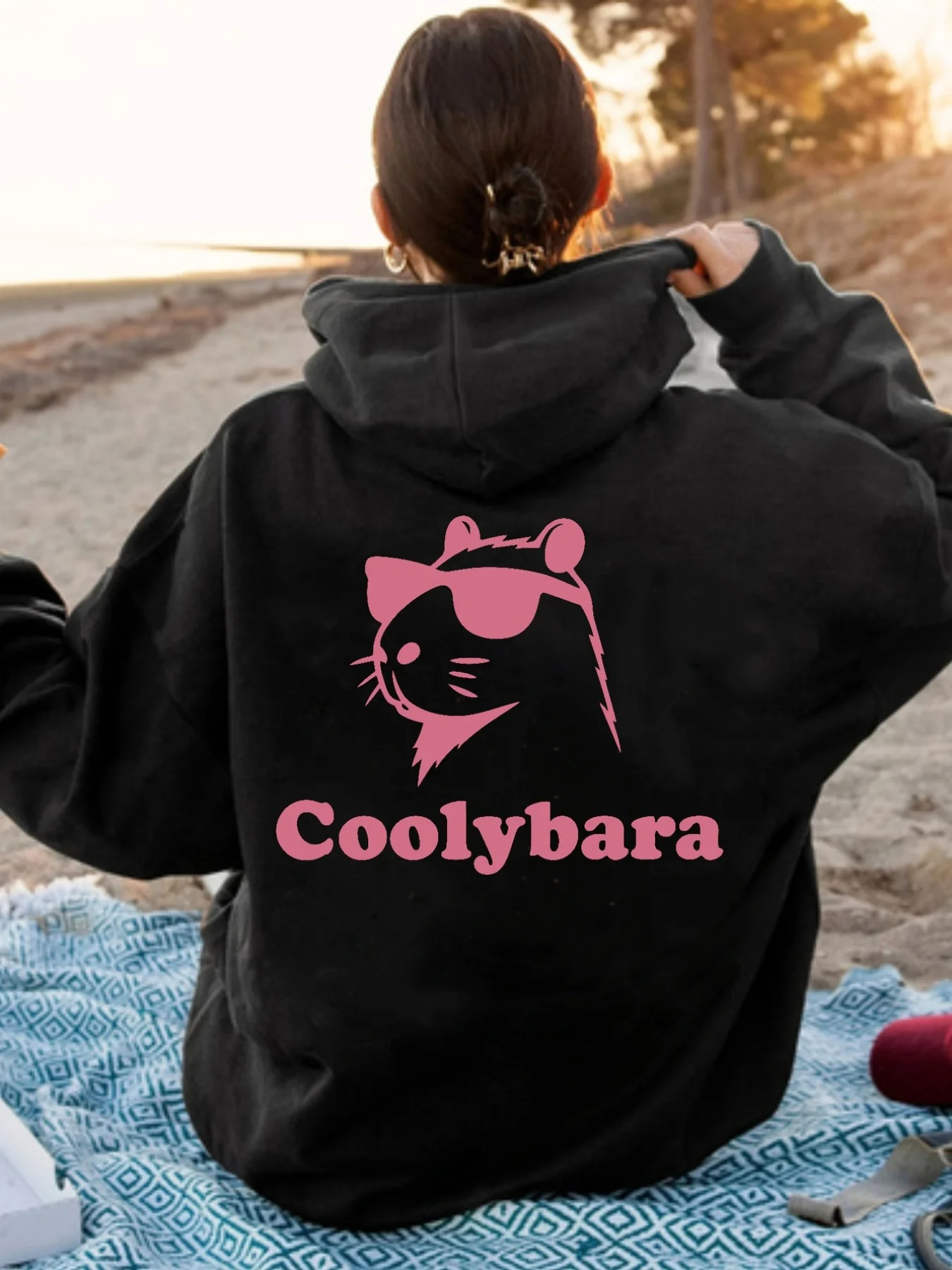

Kapibara Graphic Printing Autumn and Winter Cotton Men's and Women's Hoodies Casual Outdoor Street Sports Training Brand Trend
