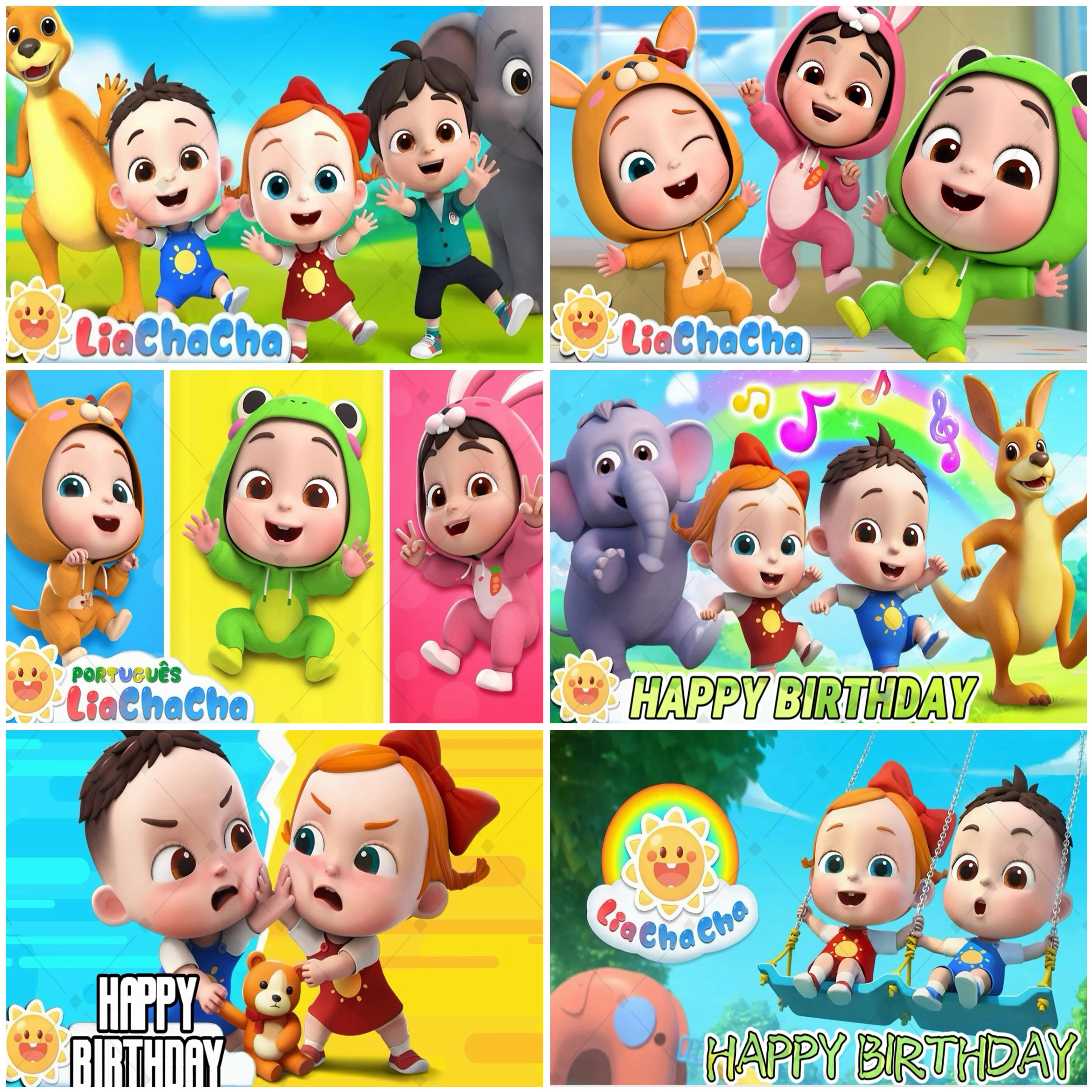 

Cartoon LiaChachaed Theme Party Decorations Backdrop Cute Kids Birthday Party Supplies Decor Banner Poster Baby Baptism Gift