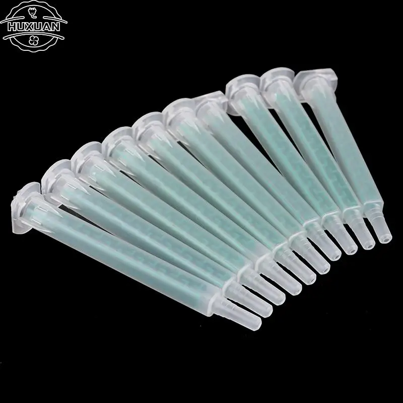 10pcs Resin AB Glue Static Mixer Mixing Tube Mixing Nozzle Syringe Set 83mm for Two Component Liquid Mixing Machine AB Glue Gun