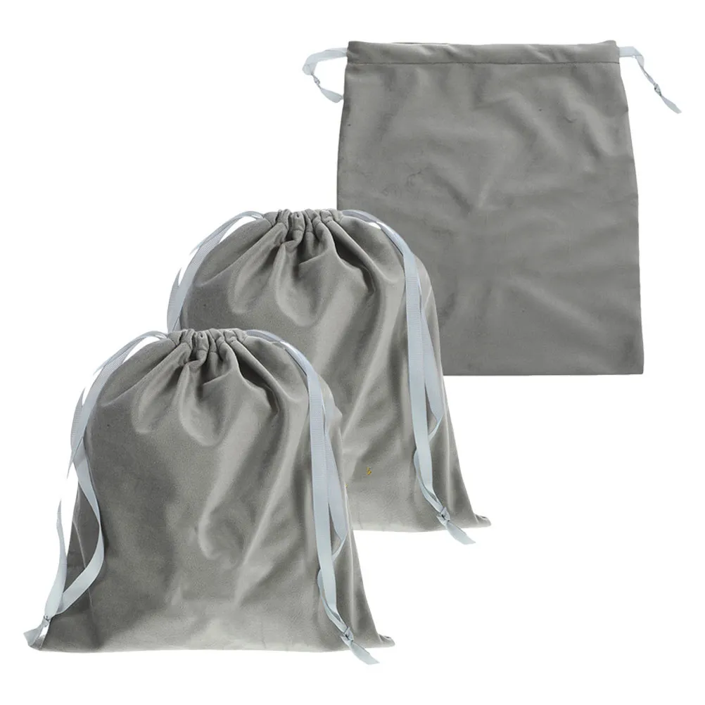 3Pcs Hair Dryer Storage Organizer Drawstring Bag 25x30cm Travel Blow Dryer Attachment Pouch Hair Tool Travel Bag