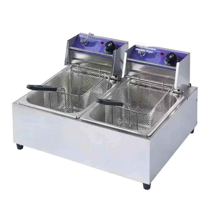 

Commercial restaurant electric fryer with thermostat for electric fryer sensing