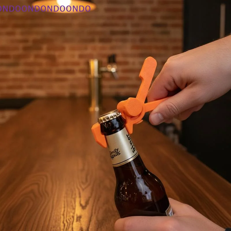 Funny Beer Bottle Cap Launcher Opener Creative Portable Gadget Long Range Shooting for Home Bar Party Novelty Gift
