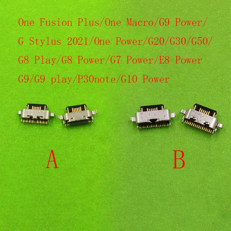 

50-100pcs USB Charger Connector Charging Port Plug For Motorola Moto G8 E8 G9 G7 Power Play G50 G10 G20 Macro/One Fusion Plus