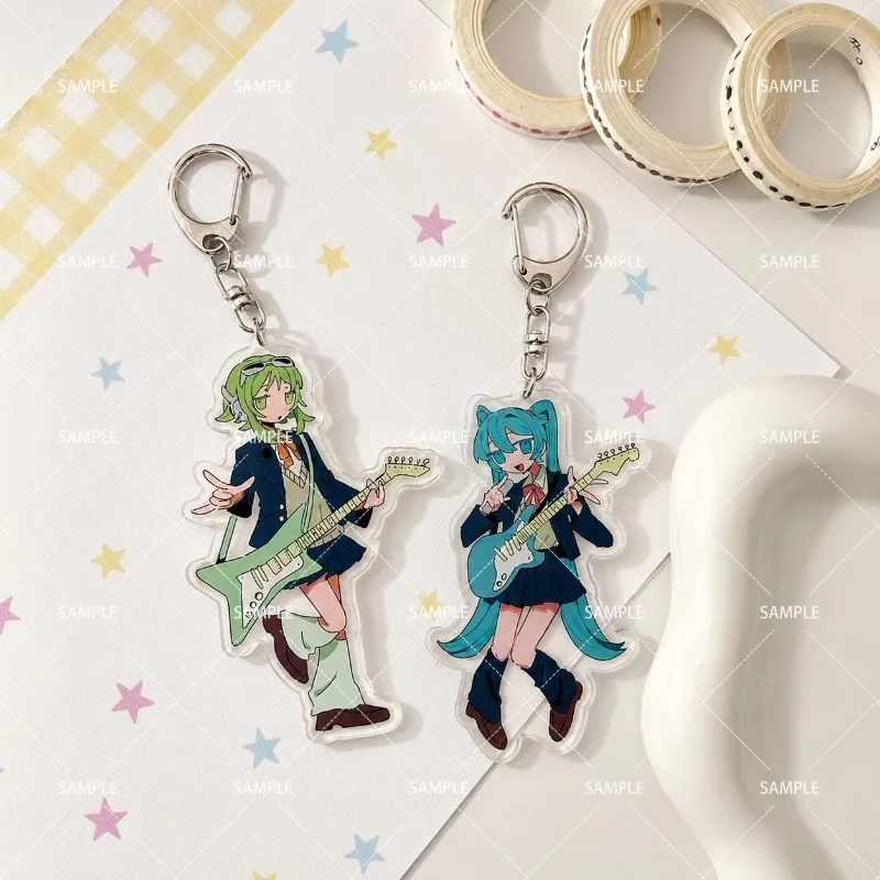 Chaveiro de Acrílico Hatsune Miku, Pingente de Bolsa Fofo Kasane Teto, Coleção de Brinquedos, Acessórios, Presente para Amigos
