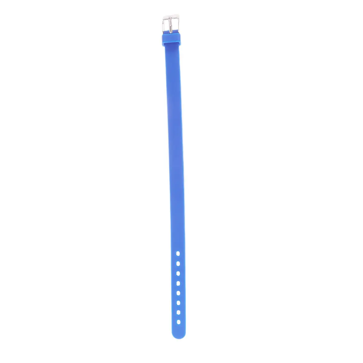 Eco Friendly Silicone Wristband Blue Solid Unisex Adjustable Stretch Bracelet for Team Sports Group Activities Gift