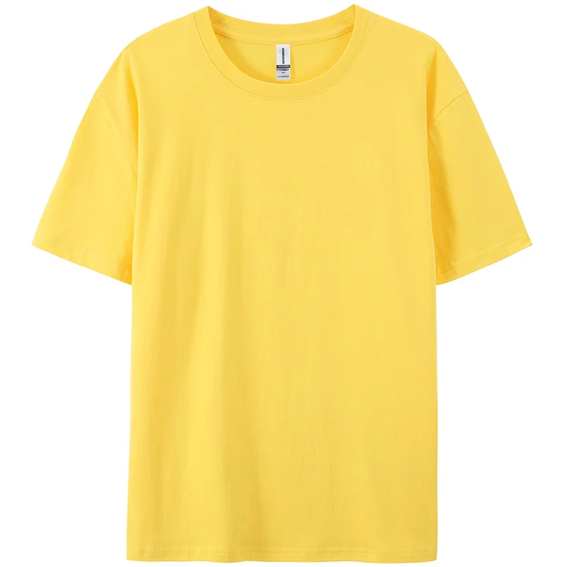 Pure Colour Cotton T-shirt, 20 Colors Multiple Sizes S To 3XL 4XL Oversized Shirt, Y2k Casual Vintage Surf For Women Men's Tops