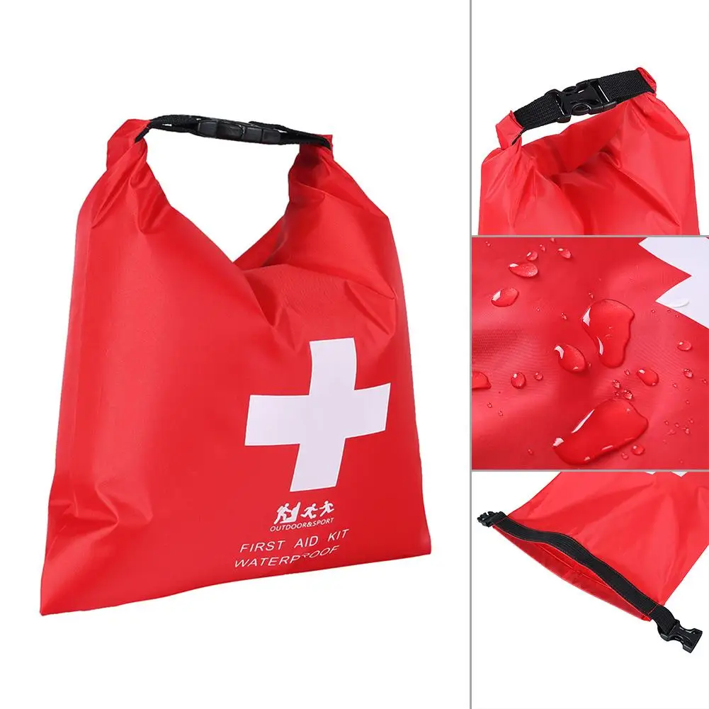 1.2L Emergency Kits Storage Bag Waterproof Rafting Bags Elastic Portable Emergency Supplies Pouches for Camping Fishing