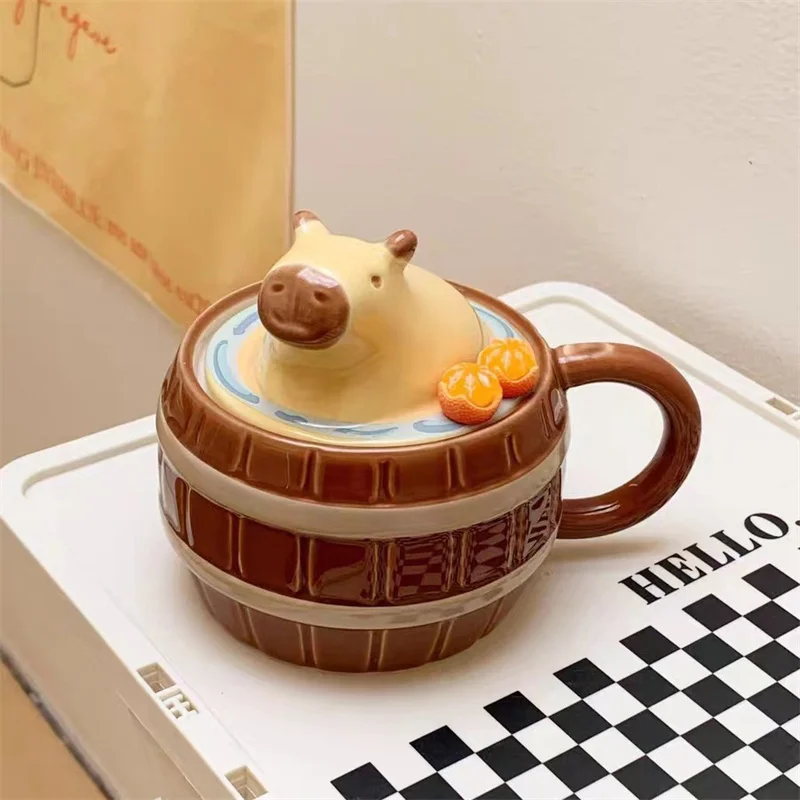 Capybara Mugs Capybara Water Bucket Shape Cups Creative Cartoon Multi-purpose Mugs Coffee Mugs For Kids Birthday Christmas Gift