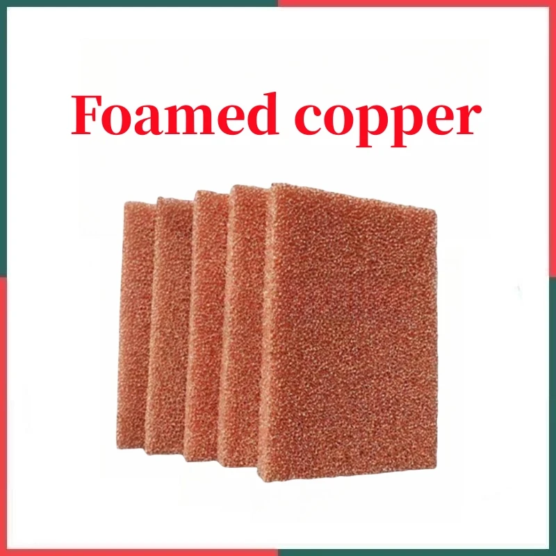 Malha do Filtro do Catalisador do Supercapacitor Espuma de Cobre Filtro de Espuma Condutividade Térmica Imersão de Cobre Especial de Laboratório
