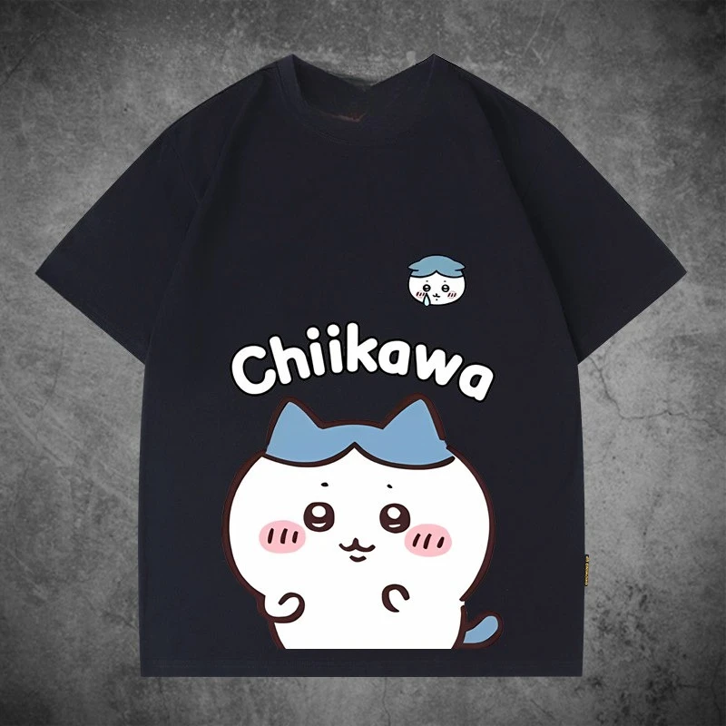 Chiikawa Japanischer Niedlicher Stil Hachiware Usagi Grafik T-Shirt Unisex Trendy Lässig Locker Sommer Kurzarm Streetwear Alltags-Oberteil – Detail 10