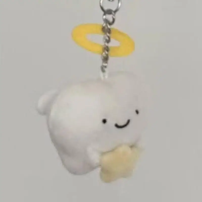 핫세일 귀여운 카와이 이빨 날개 창의적인 봉제 인형 장난감 만화 인형 키체인 백팩 펜던트 가방 장식 액세서리 선물
