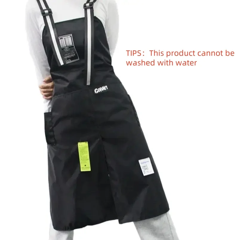 Korean Version Nylon Apron Waterproof Coffee Shop Barber Shop Work Uniform Adjustable Fashion Flower Shop Nail Art Apron