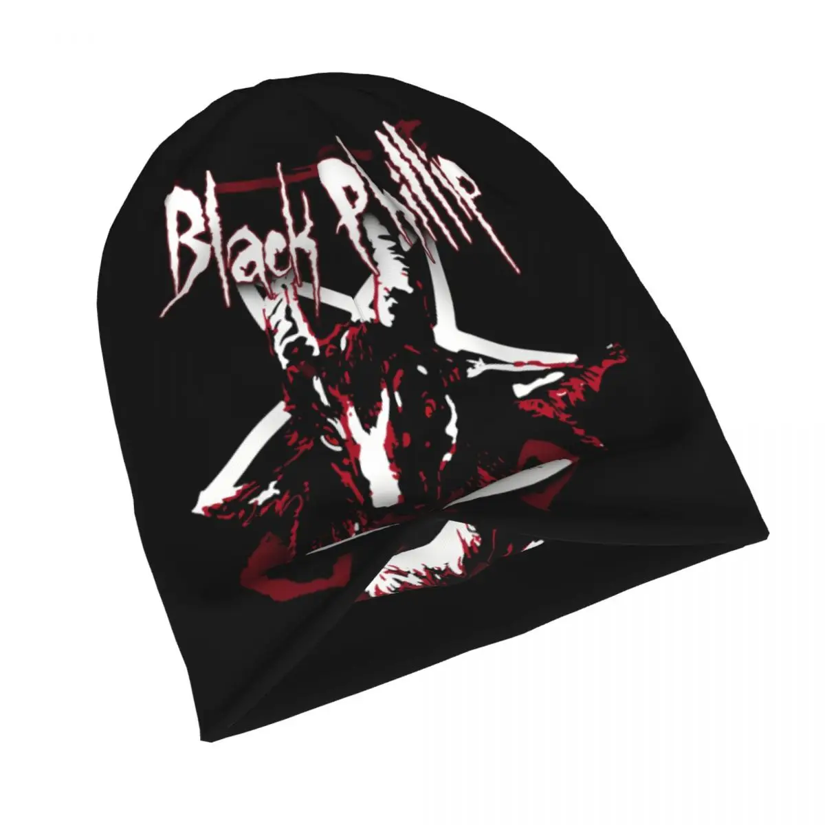 Black Phillip Goat Symbol Devil Bonnet Homme Fashion Thin Skullies Beanies Baphomet Satan Lucifer Caps For Men Women Hats