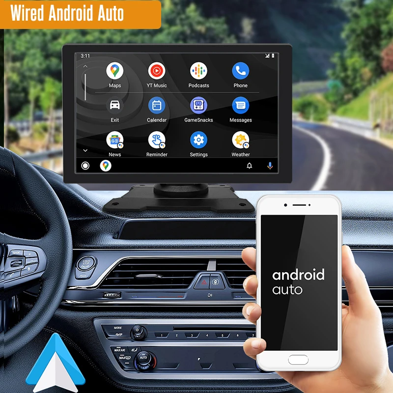 

Universal 9 inch Car Radio Wireless CarPlay Android Auto Multimedia Video Player HD Touch Screen AUX FM Bluetooth Mirror Link