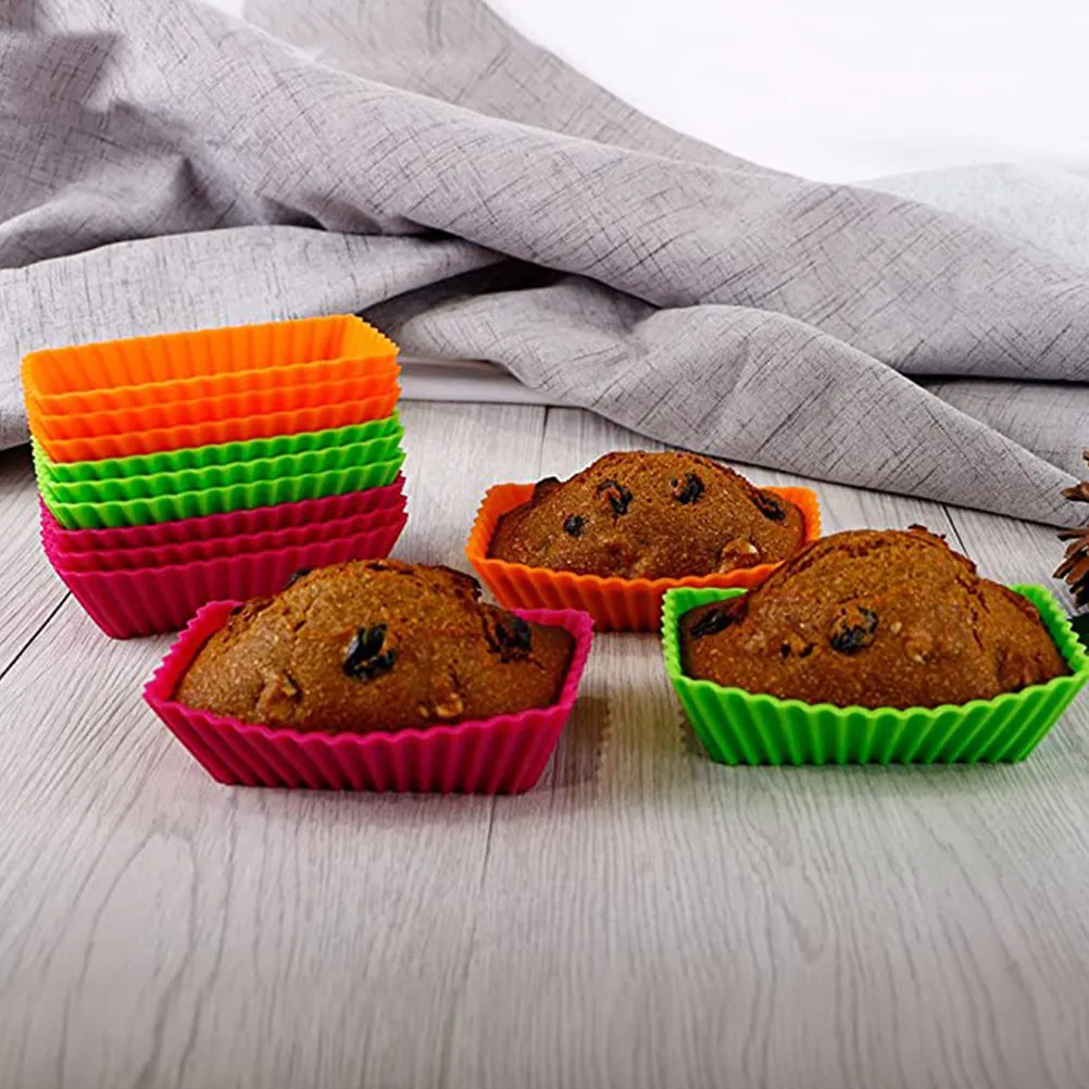 Juego de 12 Moldes de Silicona de Grado Alimenticio para Pasteles, Macarons y Mousses, Aptos para Horno, Antiadherentes, Herramienta para Hacer Postres