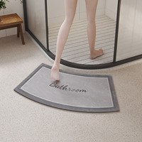 Diatomite Bathroom Bath Mat Absorbent Foot Mats Carpet Quick Dry Non-Slip Shower Pad Toilet Rug Doormat Washable